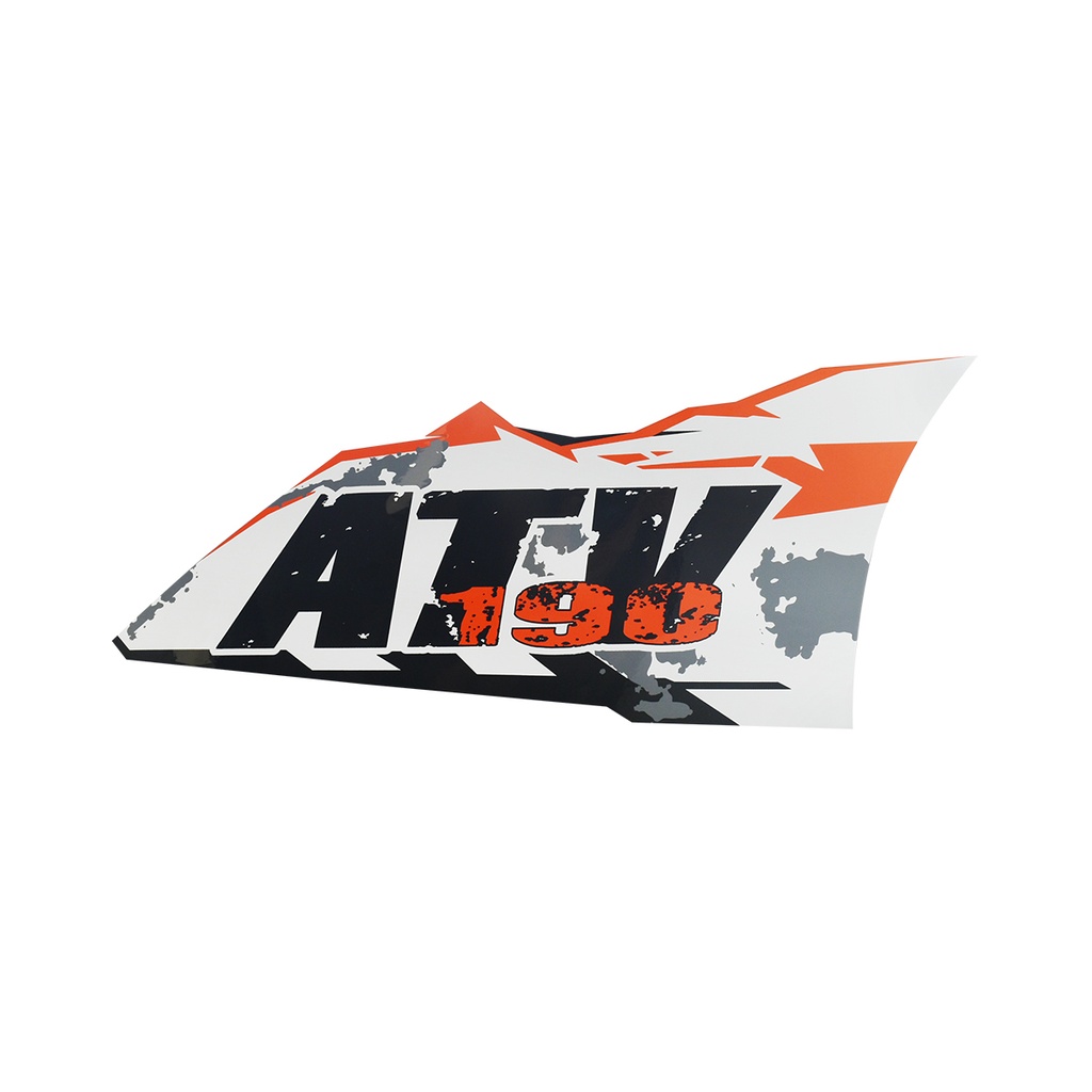 ETIQUETA ATV FRONT DER PANEL TRAS