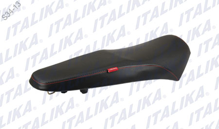 ASIENTO NEGRO COSTURA ROJA