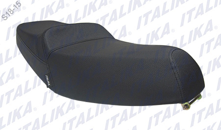ASIENTO NEGRO COSTURA AZUL
