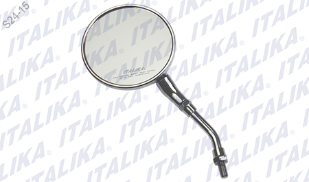 ESPEJO IZQ CROMADO CON LOGO Y LEYENDA