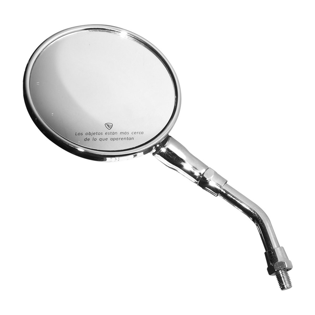 ESPEJO IZQ CROMADO CON ISOTIPO