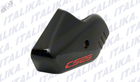 CUBIERTA IZQ HORQ NEGRA/ROJA