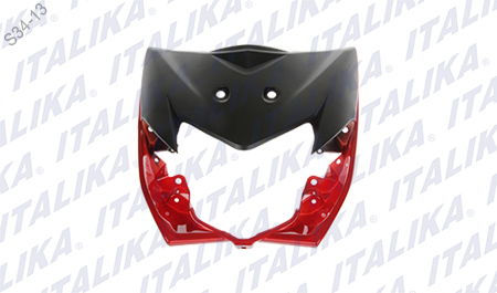 CUBIERTA FRONTAL NEGRA Y ROJA
