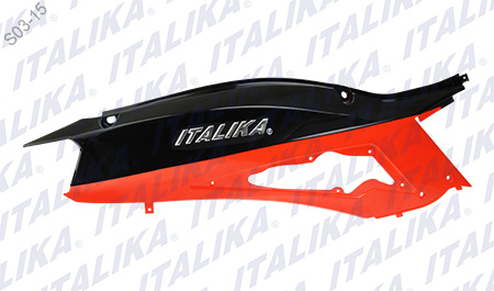 CUBIERTA COLA DER NARANJA NEGRO