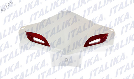 CUBIERTA FR MANUBRIO BLANCO VIVOS ROJOS