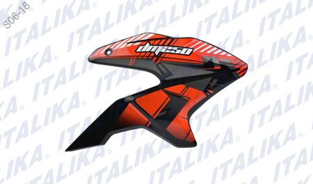 CUBIERTA TANQUE DER NEGRO NARANJA