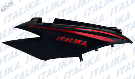 CUBIERTA COLA DER NEGRO ROJO