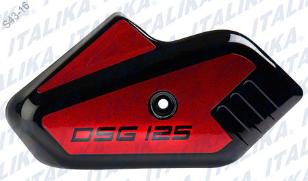 CUBIERTA HORQUILLA IZQ NEGRO ROJO