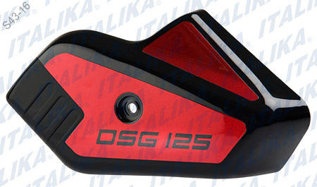 CUBIERTA HORQUILLA DER NEGRO ROJO