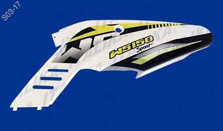 CUBIERTA TRAS IZQ AMARILLO FLUORESCENTE