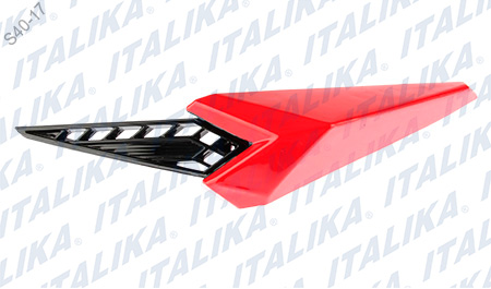 CUBIERTA DEC FRONTAL IZQ ROJO NEGRO