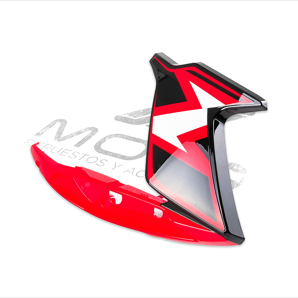CUBIERTA TANQUE IZQ NEGRO ROJO