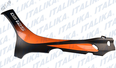 CUBIERTA IZQ NEGRO MATE NARANJA