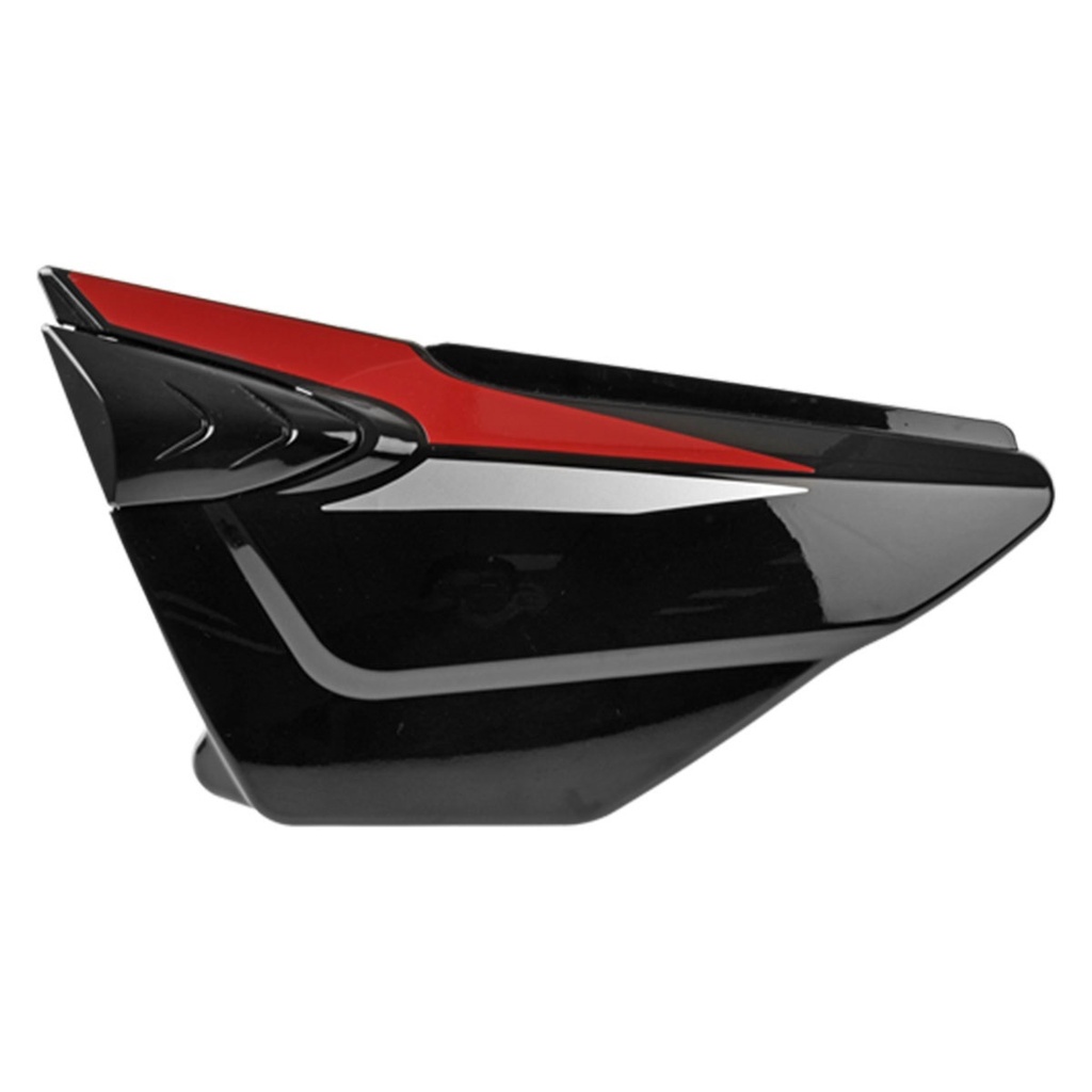 CUBIERTA LATERAL IZQ NEGRO ROJO