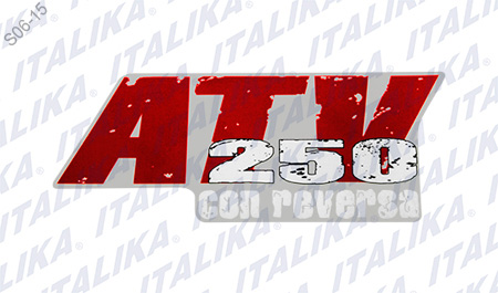 ETIQUETA ATV250 TANQUE COMBUSTIBLE