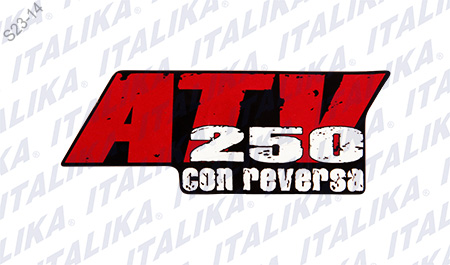 ETIQUETA ATV250 CON REVERSA