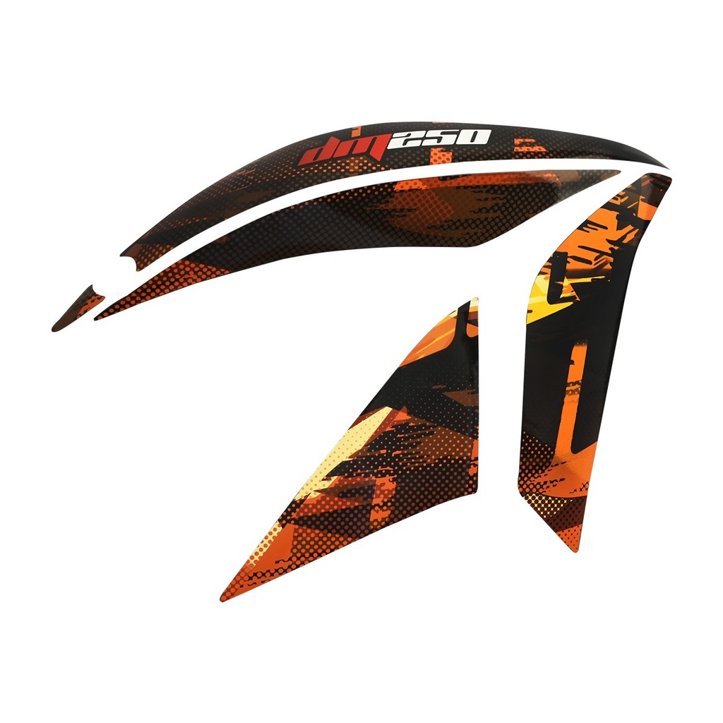 JUEGO ETIQUETAS CUBIERTA TANQUE DER