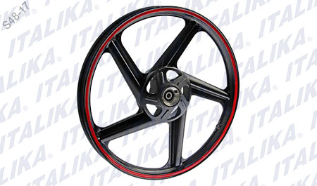 RIN DEL NEGRO FILO ROJO