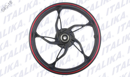 RIN DEL NEGRO FILO ROJO