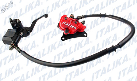 SISTEMA FRENO DEL CALIPER ROJO CON LOGO