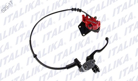 SISTEMA FRENO DEL CALIPER ROJO CON LOGO