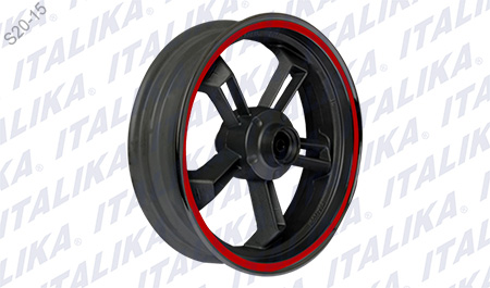 RIN DEL NEGRO FILO ROJO