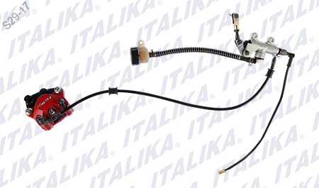 SISTEMA FRENO TRAS CALIPER ROJO CON LOGO