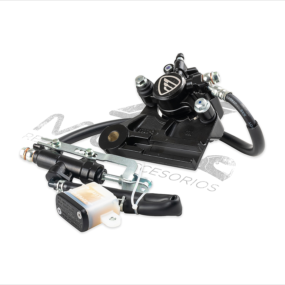 CALIPER FRENO TRAS NEGRO CON ISOTIPO