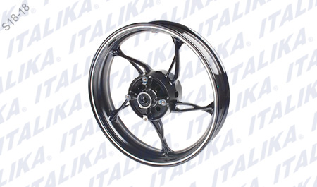 RIN TRAS NEGRO FILO BLANCO