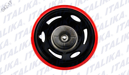 RIN TRAS NEGRO FILO ROJO