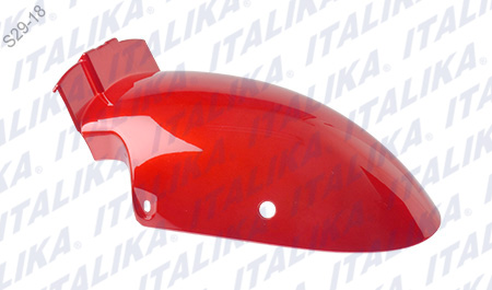 SALPICADERA DEL POSTERIOR ROJO  METALICO