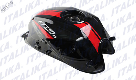 TANQUE COMBUSTIBLE NEGRO ROJO