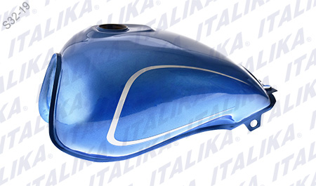 TANQUE COMBUSTIBLE AZUL METALICO