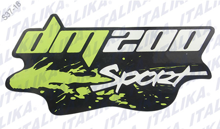 ETIQUETA TANQUE DM200SPORT IZQ