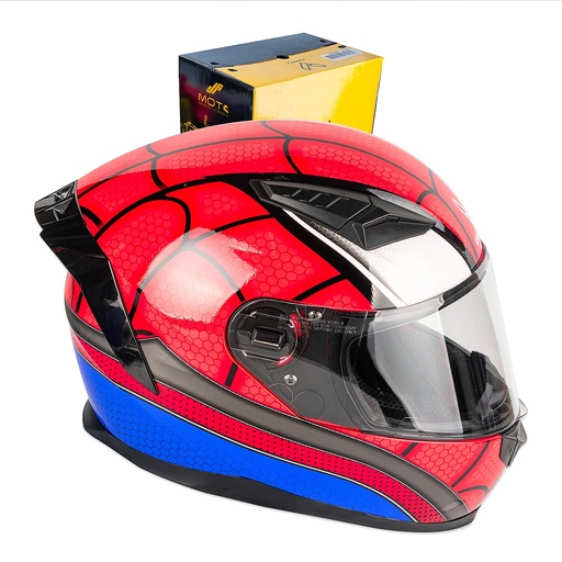 [5911060] CASCO CERRADO DOBLE VISOR CON GRÁFICO TIPO SPIDERMAN TALLA "M" VENDELL MOD. 129 PLUS FULL FACE