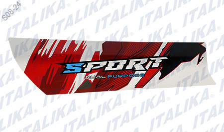 [F13020613] ETIQUETA CUBIERTA AMORTIGUADOR DER