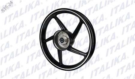 [F15030344] RIN TRAS NEGRO FILO PLATA 17X1.85