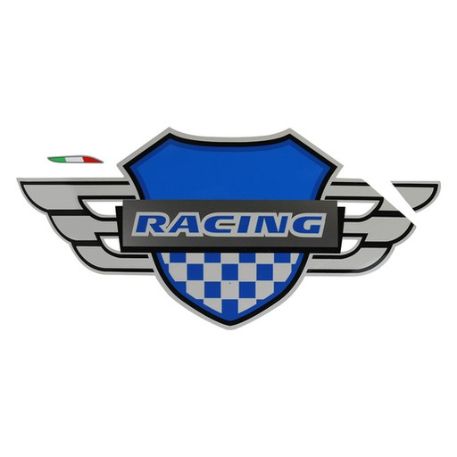 [F13020702] ETIQUETA RACING CUBIERTA LAT IZQ