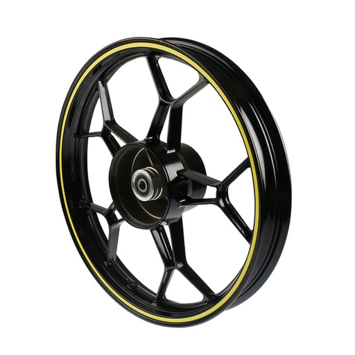 [F15030362] RIN TRAS NEGRO FILO AMARILLO