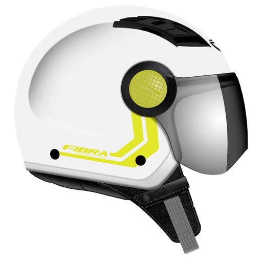 [A11001050284] CASCO MEGA SOLID XL BLANCO AMARILLO