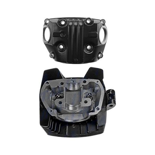 [E02010201] CONJUNTO CABEZA CILINDRO NEGRO BRILLANTE