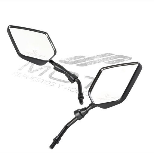 [F10010204] JUEGO ESPEJOS CON LOGO Y LEYENDA