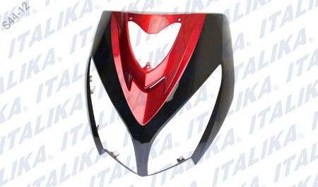 [F13010749] CUBIERTA FRONTAL NEGRO Y ROJO