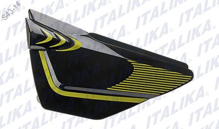 [F13011100] CUBIERTA IZQ NEGRO AMARILLO