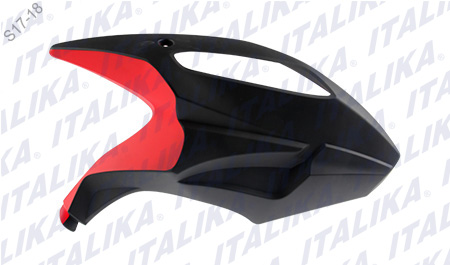 [F13011112] CUBIERTA TANQUE DER NEGRO FRANJA ROJA