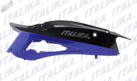 [F13011193] CUBIERTA COLA IZQ AZUL NEGRO