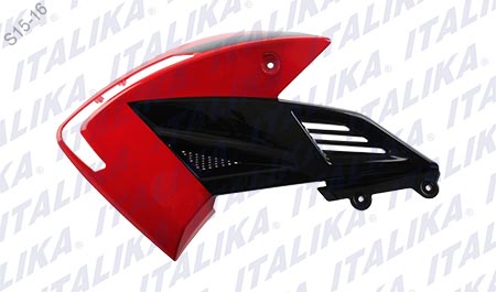 [F13011466] CUBIERTA TANQUE IZQ ROJO NEGRO