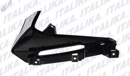 [F13011554] CUBIERTA FARO IZQ NEGRO BLANCO