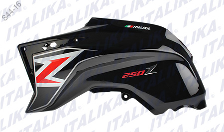 [F13011579] CUBIERTA TANQUE IZQ NEGRO ROJO