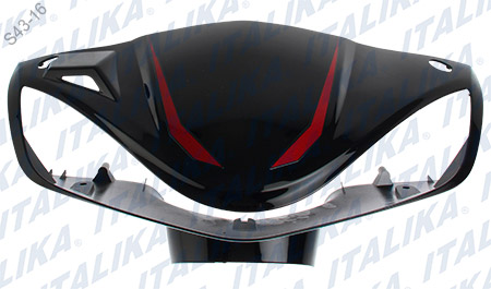 [F13011606] CUBIERTA FR MANUBRIO NEGRO ROJO